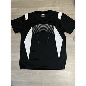 Men's Quick-Dry Sport Running Performance Gym Workout Two Tone T-shirt XL NWT